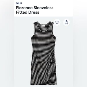 Sleeveless fitted dress